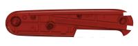 Задняя накладка для ножей VICTORINOX 91 мм, пластиковая, полупрозрачная красная