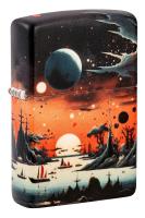 Зажигалка ZIPPO Galactic Landscape Design с покрытием 540 Matte, латунь/сталь, разноцветная, матовая, 38x13x57 мм