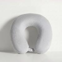 Подушка Basic из микрофибры с эффектом памяти U-shape, серый