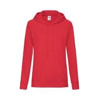 Толстовка женская "LIGHTWEIGHT", красный_M, 80% хлопок, 20% полиэстер, 240 г/м2