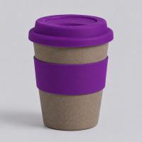 Стакан с силиконовой крышкой Cafe, фиолетовый