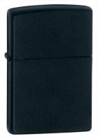 Зажигалка ZIPPO классическая с черным матовым покрытием | Classic Black Matte, латунь/сталь, чёрная, матовая, 38x13x57 мм