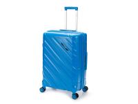 Чемодан TORBER В Отпуск, синий, полипропилен, 45 х 28 х 68 см, 79 л , размер M