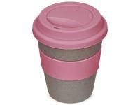 Стакан с силиконовой крышкой Cafe, dust pink