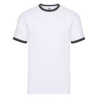 Футболка "Ringer T", белый с черным_2XL, 100% хлопок, 160 г/м2