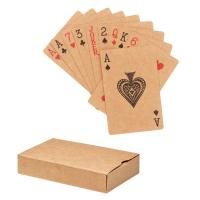 Игральные карты из переработки бежевый