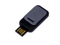 USB-флешка промо на 32 Гб прямоугольной формы, выдвижной механизм, черный , размер 32ГБ