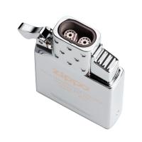 Газовый вставной блок для широкой зажигалки Zippo, двойное турбо пламя, нержавеющая сталь