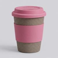 Стакан с силиконовой крышкой Cafe, dust pink