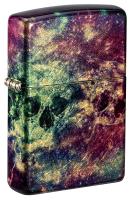 Зажигалка ZIPPO Galaxy Skull с покрытием 540 Tumbled Brass, латунь/сталь, разноцветная, 38x13x57 мм
