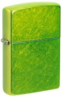Зажигалка ZIPPO классическая с кислотным зеленым покрытием | Classic Lurid, латунь/сталь, зеленая, глянцевая, 38x13x57 мм