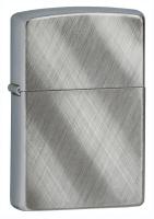 Зажигалка ZIPPO классическая с покрытием матовый хром | Classic Brushed Chrome, латунь/сталь, серебристая, матовая, 38x13x57 мм