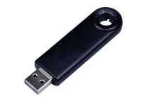 USB-флешка промо на 32 Гб прямоугольной формы, выдвижной механизм, черный , размер 32ГБ