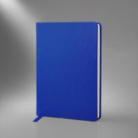 Бизнес-блокнот C2 софт-тач, твердая обложка, 128 листов, синий
