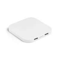 CAROLINE. Беспроводное зарядное устройство и хаб USB 2.0 Белый