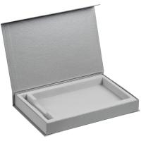 Коробка Silk с флокированным ложементом под ежедневник и ручку, ver. 2