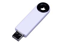 USB-флешка промо на 32 Гб прямоугольной формы, выдвижной механизм, черный , размер 32ГБ