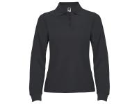 Рубашка поло Estrella женская с длинным рукавом, графит , размер 3XL