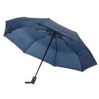 Ветроустойчивый складной зонт-автомат PLOPP Тёмно-синий