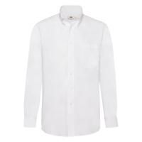 Рубашка "Long Sleeve Oxford Shirt", белый_S, 70% х/б, 30% п/э, 130 г/м2
