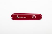 Передняя накладка с логотипом Camping для ножей VICTORINOX 91 мм 1.3763.71 и 1.3613.71, красная