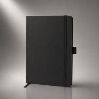 Блокнот ColorNote Black, твердая обложка A5, 80 листов, черный