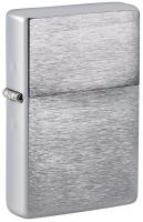 Зажигалка ZIPPO Винтаж серия 1937 года с покрытием матовый хром | Vintage™ Series 1937 Brushed Chrome, серебристая, 38x13x57 мм