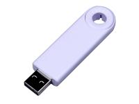 USB-флешка промо на 32 Гб прямоугольной формы, выдвижной механизм, белый , размер 32ГБ