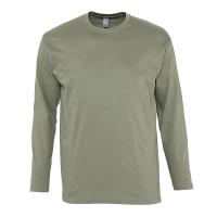 Футболка мужская с длинным рукавом MONARCH, хаки, 2XL, 100% хлопок, 150 г/м2