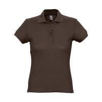Поло женское PASSION, шоколадный, 2XL, 100% хлопок  170 г/м2