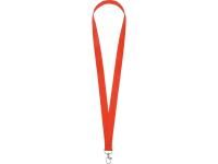 Ланъярд из RPET с карабином, красный