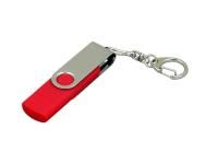 Флешка с  поворотным механизмом, c дополнительным разъемом Micro USB, 64 Гб, красный , размер 64ГБ