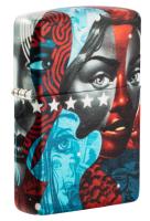 Зажигалка ZIPPO Тристан Итон с матовым покрытием на 540° | Tristan Eaton 540 Matte, латунь/сталь, разноцветная, 38x13x57 мм