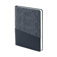 Ежедневник недатированный DENIM, синий, формат А5, блок в линейку