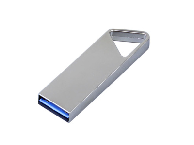 USB 3.0-флешка на 128 Гб с мини чипом, компактный дизайн, отверстие треугольной формы для цепочки , размер 128ГБ