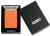 Зажигалка ZIPPO Логотип с оранжевым матовым покрытием | Logo Orange Matte, латунь/сталь, оранжевая с фирменным логотипом, матовая, 38x13x57 мм