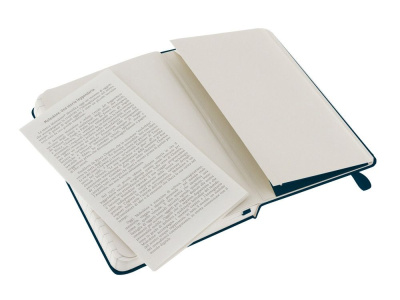 Записная книжка Moleskine Classic (в линейку) в твердой обложке, Pocket (9x14см), голубой сапфир , размер A6
