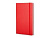Записная книжка Moleskine Classic (нелинованный) в твердой обложке, Large (13х21см), красный , размер A5