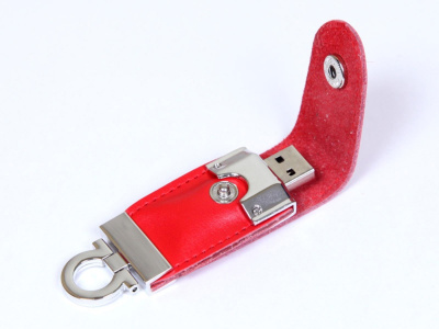 USB-флешка на 16 Гб в виде брелка, красный , размер 16ГБ