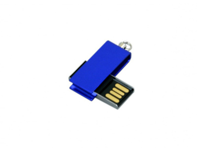 Флешка с мини чипом, минимальный размер, цветной  корпус, 8 Гб, синий , размер 8ГБ