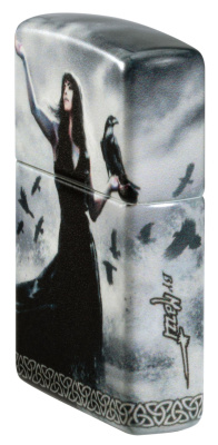 Зажигалка ZIPPO Mazzi® с покрытием 540 Matte, латунь/сталь, белая, 38x13x57 мм