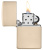 Зажигалка ZIPPO классическая со светло-песочным покрытием | Classic Flat Sand, латунь/сталь, бежевая, глянцевая, 38x13x57 мм
