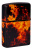 Зажигалка ZIPPO Fusion Inferno Design с покрытием 540 Tumbled Brass, латунь/сталь, разноцветная, 38x13x57 мм