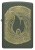 Зажигалка ZIPPO Wood Ring с покрытием Green Matte, латунь/сталь, зеленая, матовая, 38x13x57 мм