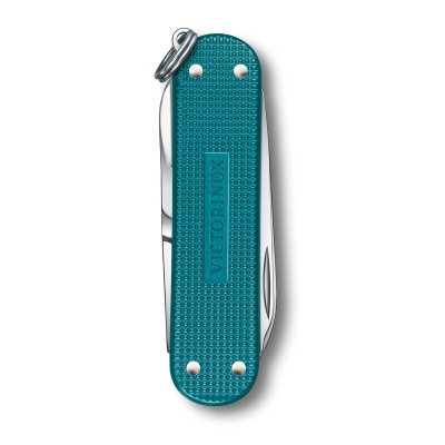 Нож-брелок VICTORINOX Classic SD Alox Colors "Wild Jungle", 58 мм, 5 функций, тёмно-бирюзовый