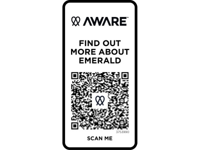 Emerald поло унисекс с коротким рукавом из переработанных материалов Aware™. - Черный , размер XL