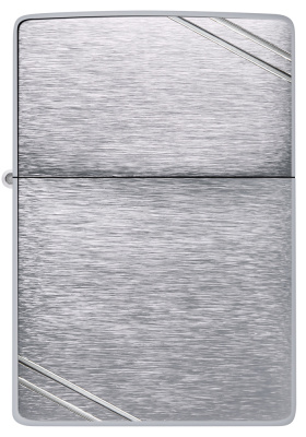 Зажигалка ZIPPO Винтаж серия 1937 года с покрытием матовый хром | Vintage™ Series 1937 Brushed Chrome, серебристая, 38x13x57 мм