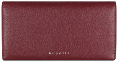 Кошелёк женский BUGATTI СУПЕР ЛЕДИ | LADY TOP, красный, натуральная воловья кожа, 19,5х2х10 см