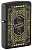 Зажигалка ZIPPO Линейный мотив с черным матовым покрытием | Lines Design Black Matte, латунь/сталь, черная, матовая, 38x13x57 мм