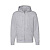Толстовка мужская "PREMIUM HOODED SWEAT JACKET", серый меланж_L, 70% х/б, 30% п/э, 260 г/м2